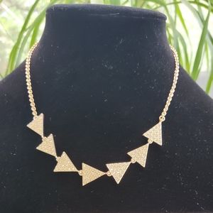 Blush Trilateral Necklace Touchstone Crystal by Swarovski